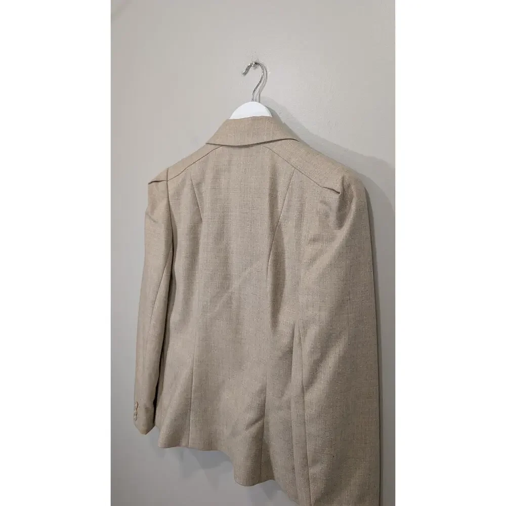 Hunters Run Wool Blazer Tailored Vintage Office Boss Minimalist Academia 9/10